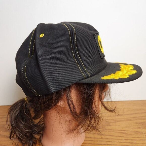 Vintage Cargill Seed Farm Patch Trucker Hat Snapback Cap Nomad Black Yellow - Picture 5 of 9